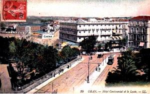 ORAN - HOTEL CONTINENTAL, CASINO ET LYCEE - 1920